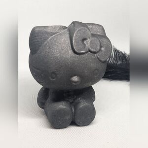 Large Shungite Hello Kitty Crystal Carving. Sanrio.